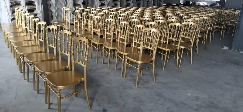 wholesale gold wooden napoleon chairs for events