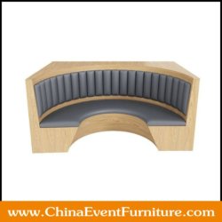 custom make half circle booth seating for hotel banquet halls