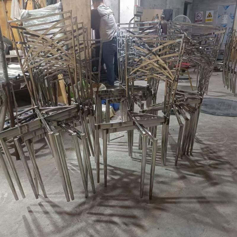 metal frame stackable chameleon chairs for wholesale