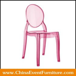wholesale stackable pink ghost chairs for weddings