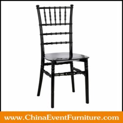 wholesale stackable black plastic tiffany chairs for sale