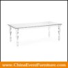 wholesale clear rectangular acrylic dining table for dining rooms