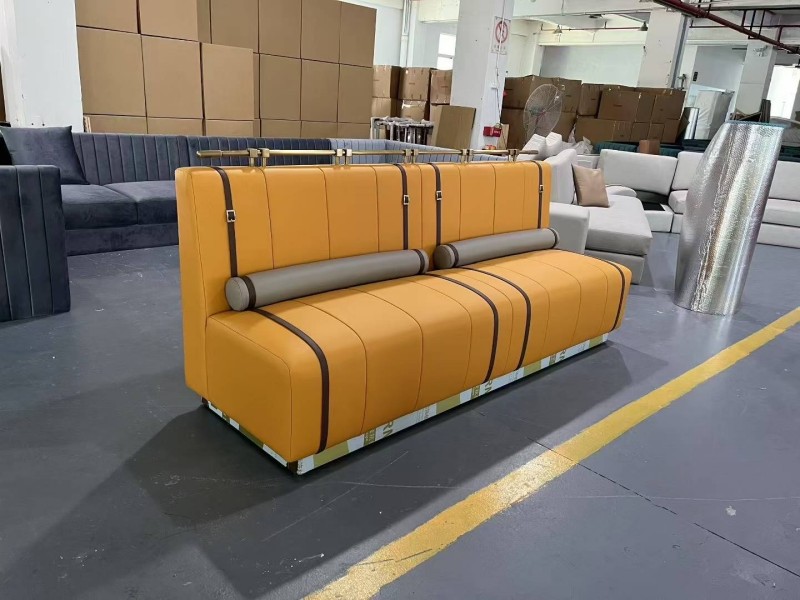 custom make restaurant sofa booth seating factory in China