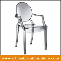 stackable smoke Ghost chairs wholesale for weddings