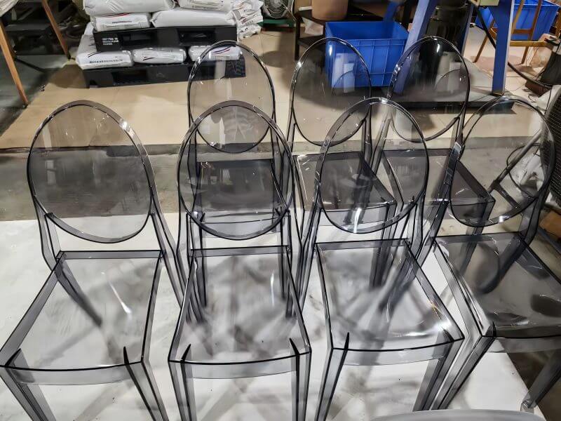 wholesale stackable smoke ghost chairs for weddings