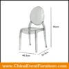 wholesale stackable smoke ghost chairs for weddings