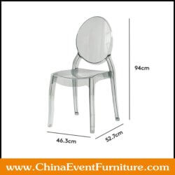 wholesale stackable smoke ghost chairs for weddings
