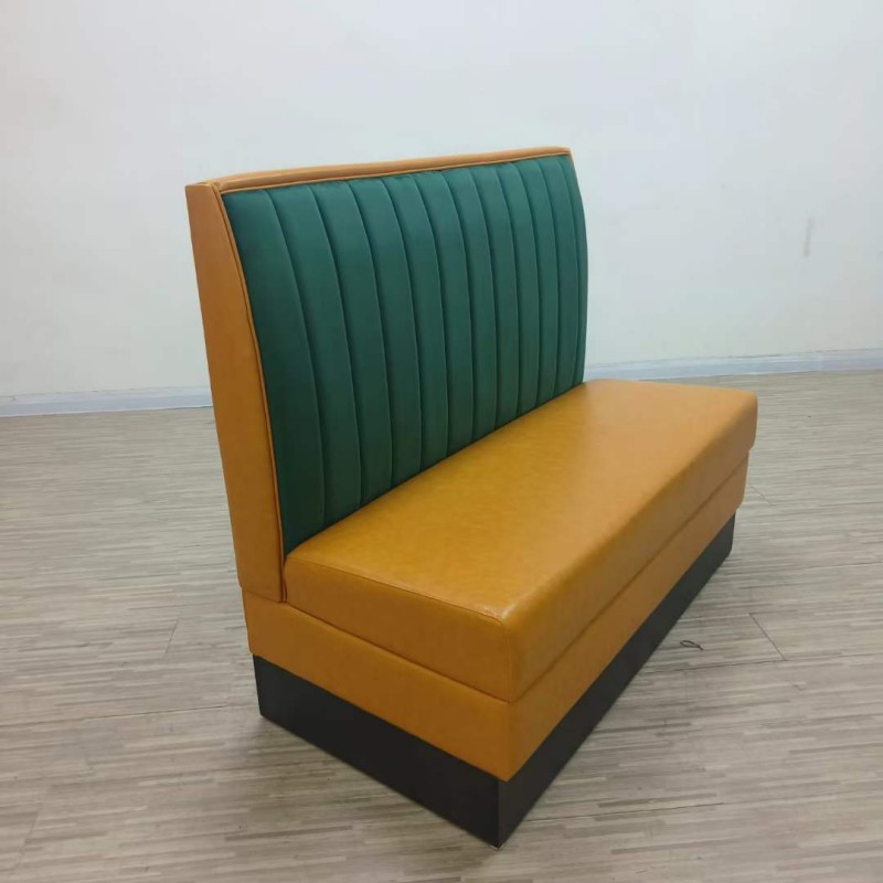 Chinese factory custom made vinyl banquette seating for sale