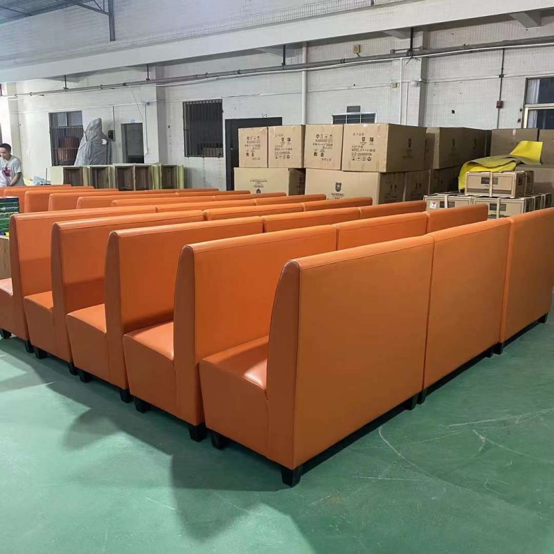 Chinese factory custom made vinyl bench seating for hotels