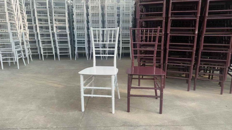 wholesale white and black Plastic Tiffany Chairs for weddings
