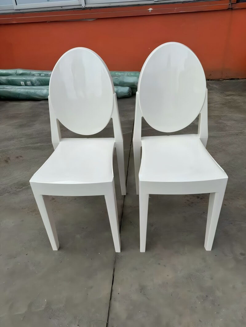 wholesale stackable white ghost chairs for sale