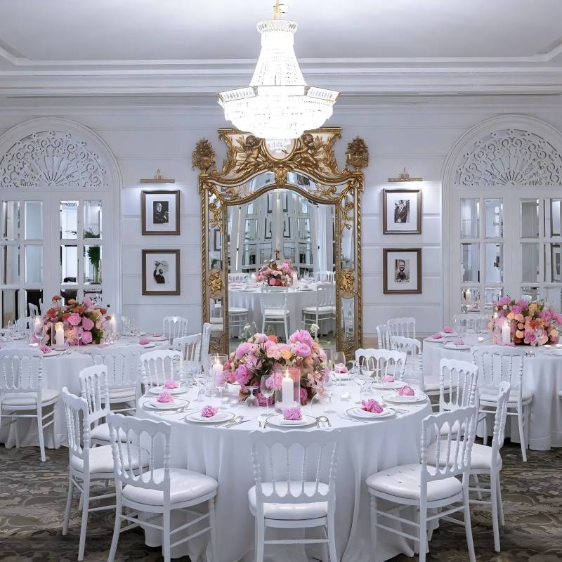 wholesale stackable white napoleon chairs for events