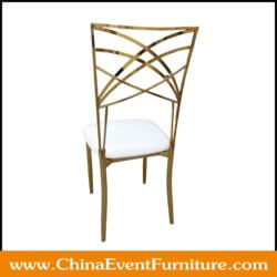 wholesale white and gold Chameleon chairs for weddings