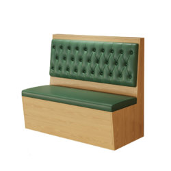 custom made long wood Banquette Seating for sale