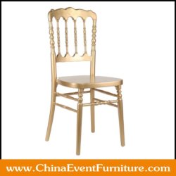 wholesale wooden Gold Napoleon Chair for events