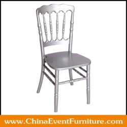 wholesale wooden silver Napoleon Chairs for events