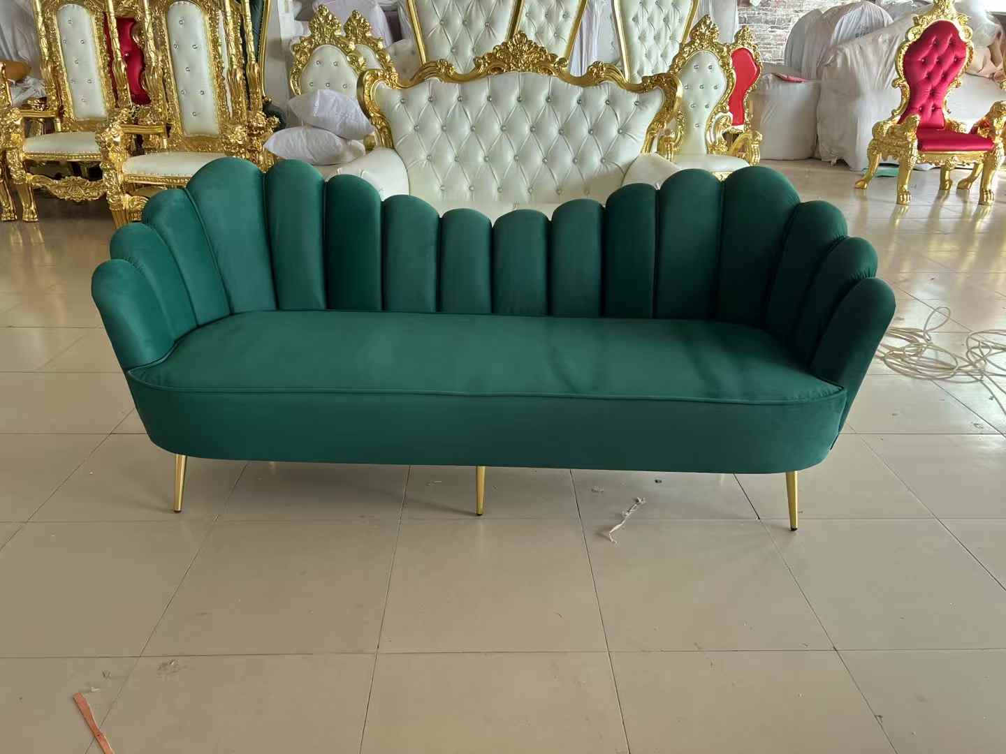 velvet upholstered Marriage Hall Sofa for weddings