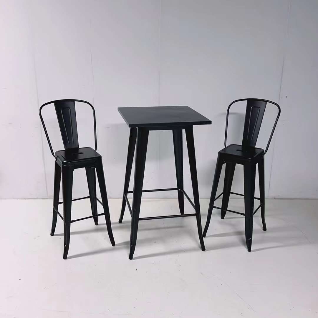 wholesale black square Tolix Bar Tables for sale