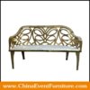wholesale stainless steel White And Gold Sofa for weddings