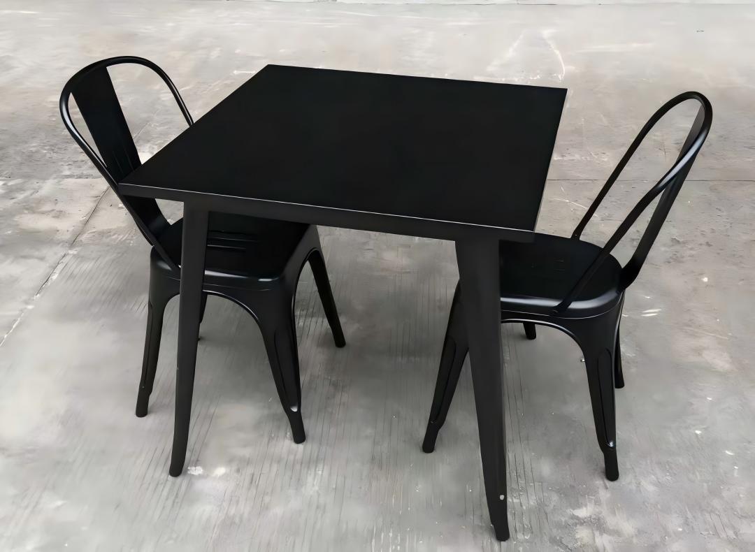 wholesale black Tolix Table And Chairs for dining room