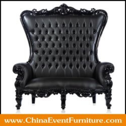 wholesale 2 seat black throne chairs for events