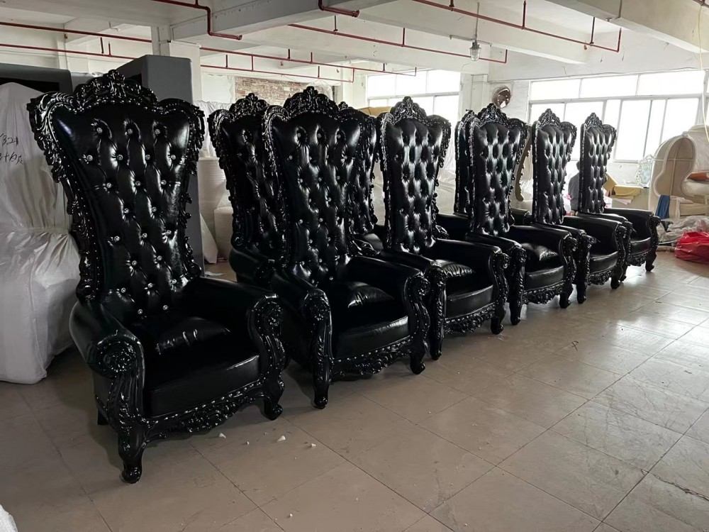 commercial quality black throne chairs manufacturer in China