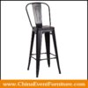 wholesale high back black tolix bar stools for hotel bars