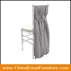luxury chiffon chair sashes wholesale for Chiavari chairs