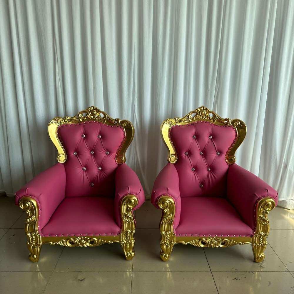 wholesale velvet upholstered childrens thrones chairs for kids parties