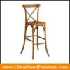 wholesale wood cross back bar chairs for hotel bars