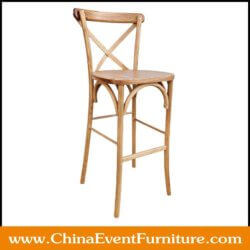 wholesale wood x back counter height chairs for hotel bars