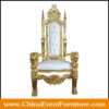 wholesale luxury white and gold throne chairs for events