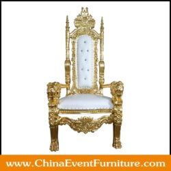 wholesale luxury white and gold throne chairs for events
