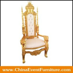 wholesale luxury white and gold throne chairs for events