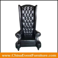 wholesale black high back king chairs for events