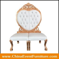 wholesale luxury white and gold throne chairs for events