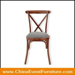 wholesale stackable metal cross back chairs for sale
