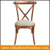 durable stackable metal cross back chairs wholesale for events