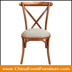 durable stackable metal cross back chairs wholesale for events
