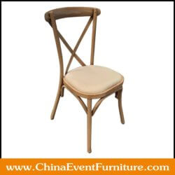 wholesale stackable metal cross back dining chairs for events