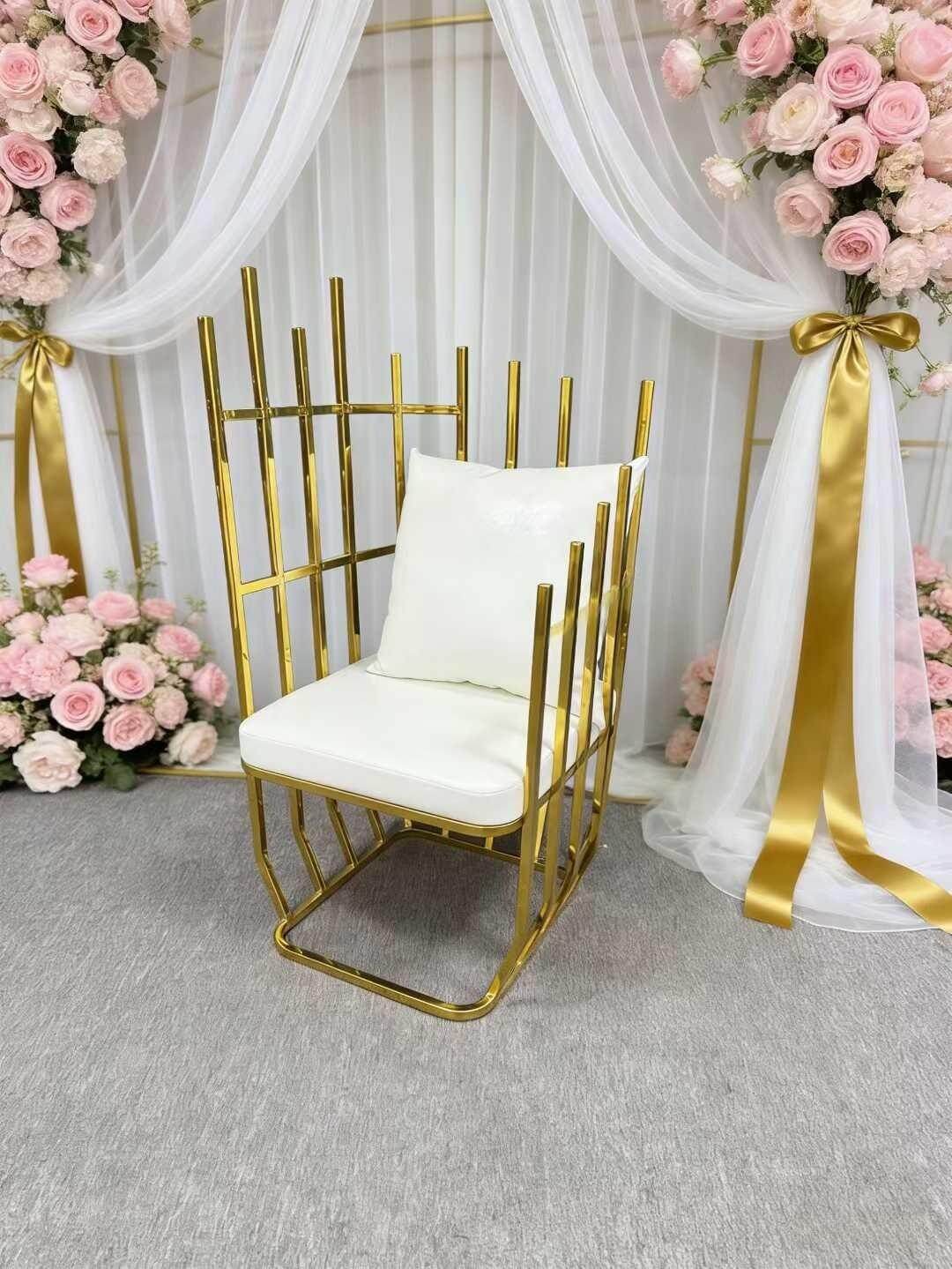 wholesale gold and white modern wedding sofas for weddings