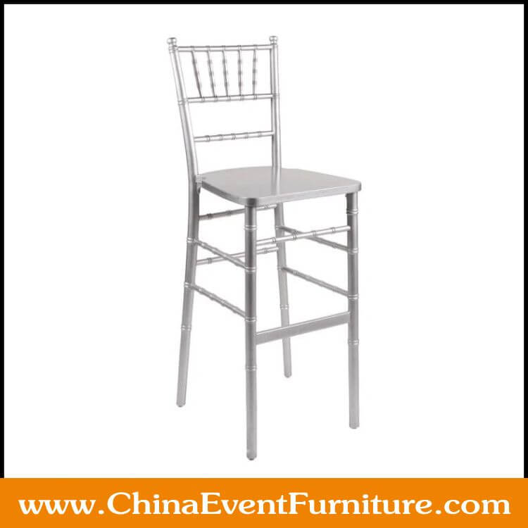silver chiavari stool wholesale stacked 75 cm seat height silver chiavari stool for weddings