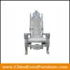 wholesale luxury upholstered silver throne chairs for weddings