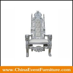 wholesale luxury upholstered silver throne chairs for weddings