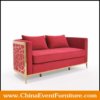 wholesale gold stainless steel wedding sofa for king and queen