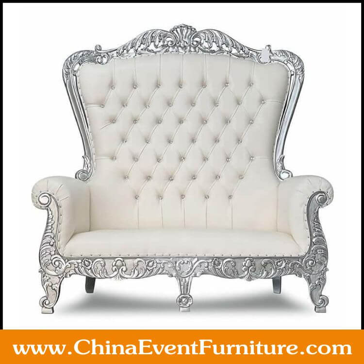throne loveseat wholesale silver throne loveseat for king and queen