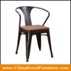 wholesale stackable black metal tolix armchair for sale