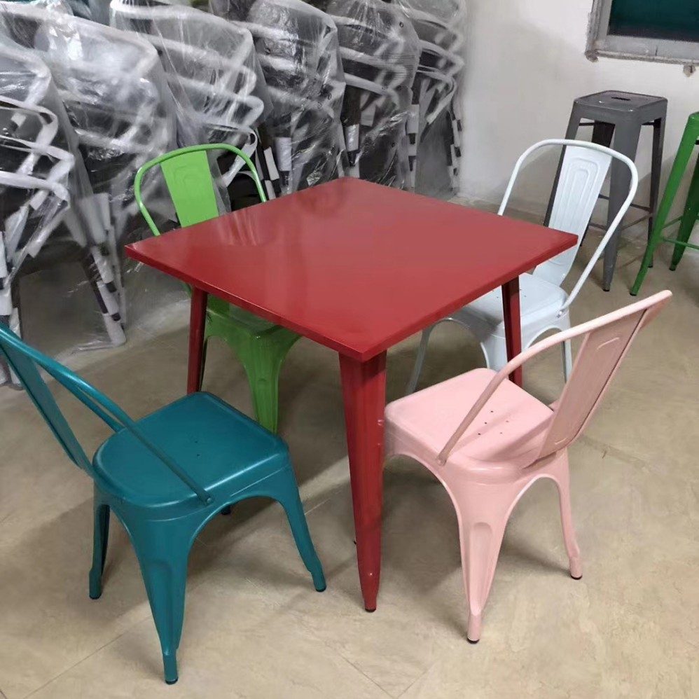 wholesale square metal tolix table for sale