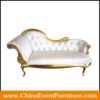 wholesale white and gold wedding stage sofa for weddings