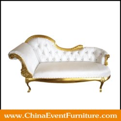 wholesale white and gold wedding stage sofa for weddings